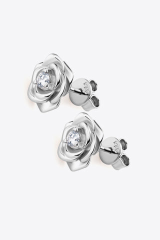 Flower Sterling Silver Earrings