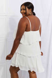White Ruffle Cami Dress