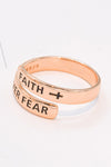 Faith Over Fear Ring