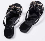 Black Studded Sandals